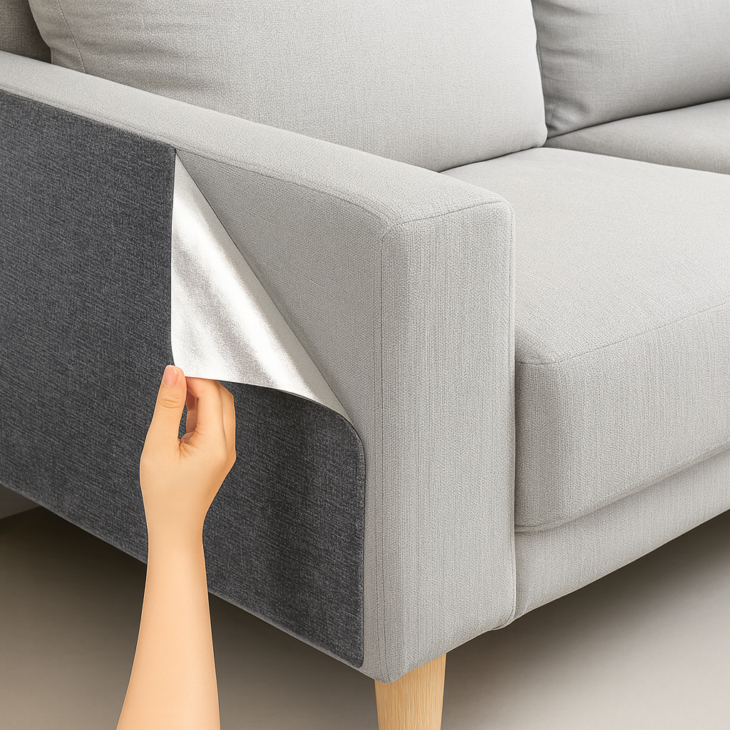Cat Sofa Protector – Anti-Scratch Couch Guard (Light Grey)